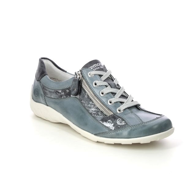 Remonte Lacing Shoes - BLUE LEATHER - R3412-14 LIVTEXT