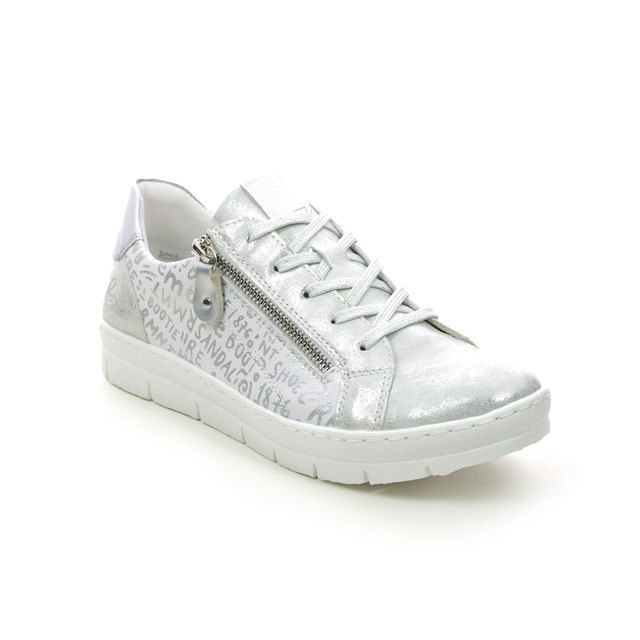 Remonte Lacing Shoes - White Silver - D5821-80 RAVENNA 11