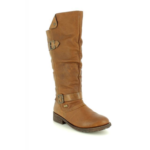 Remonte D8075-24 Sandronte Tex Brown leather Womens knee-high boots