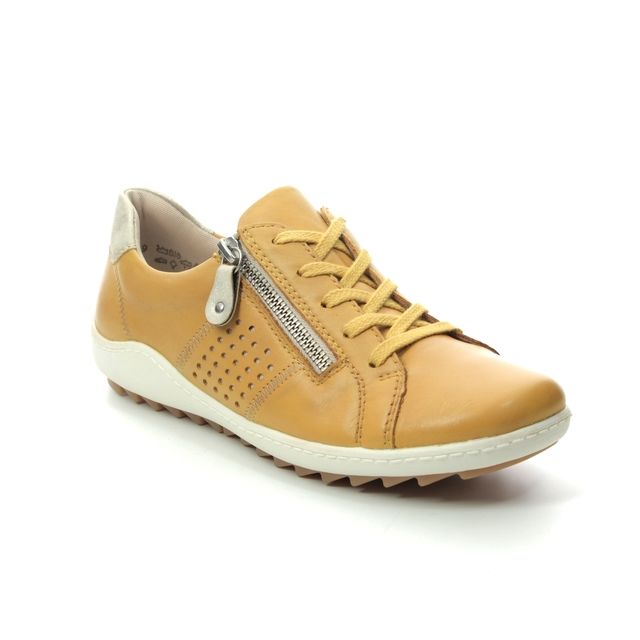 Remonte Lacing Shoes - Yellow - R1417-68 ZIGZIP 1