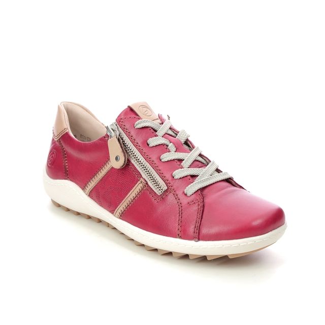 Remonte R1426-33 Zigzip 1 Red Tan Womens lacing shoes
