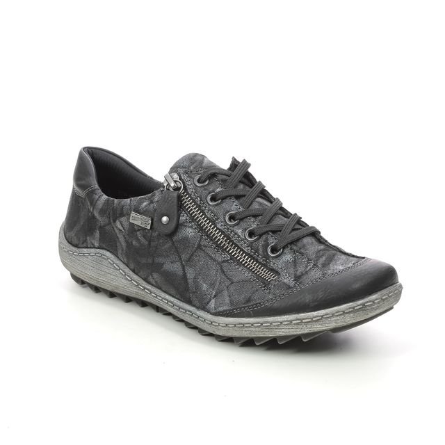 Remonte Lacing Shoes - Black grey - R1402-05 ZIGZIP 85 TEX