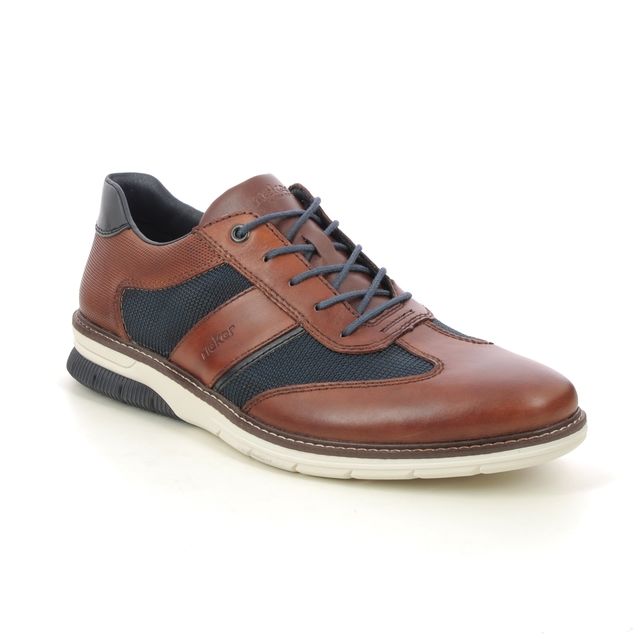 Rieker Formal Shoes - Tan Navy - 14410-24 BUGGIBO