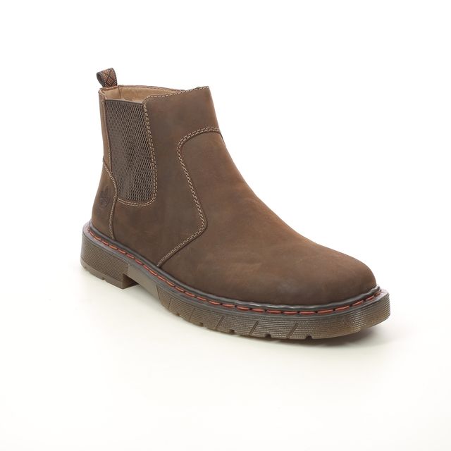 Rieker Chelsea Boots - Brown leather - 32650-23 DOCBURCHEL
