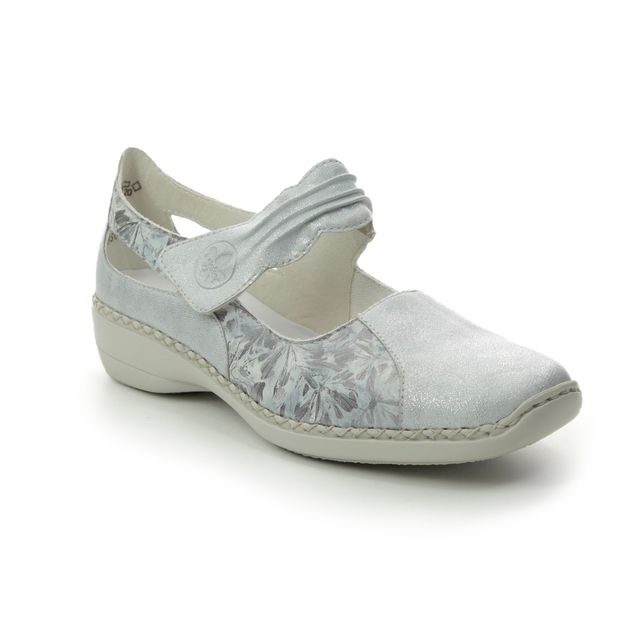 Rieker 413G3-80 Silver multi Womens Mary Jane Shoes