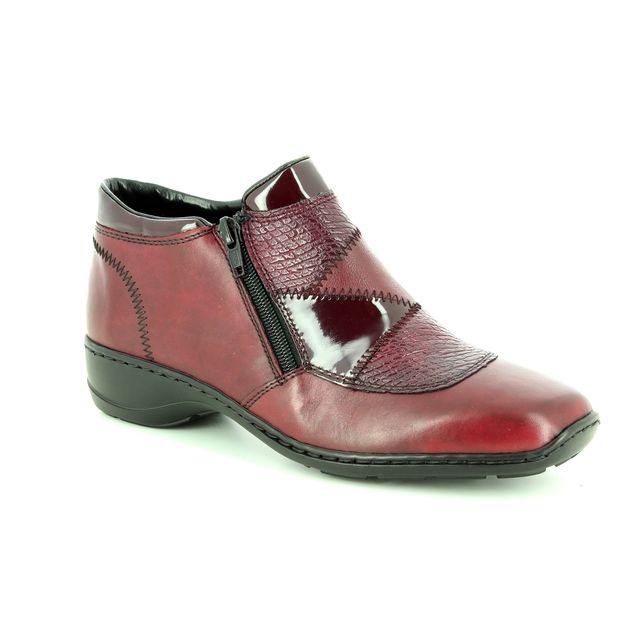 Rieker Ankle Boots - Wine - 58387-35 DORBOPAT