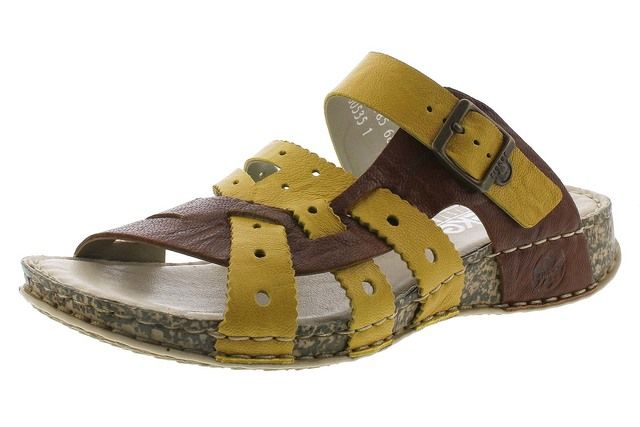 Rieker 61185-68 Yellow Tan Womens Comfortable Sandals