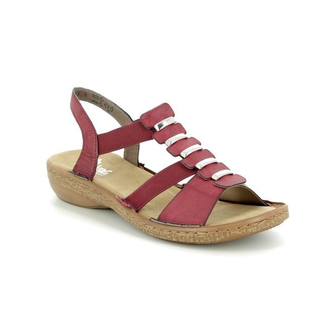 Rieker 62850-35 Red Womens Comfortable Sandals