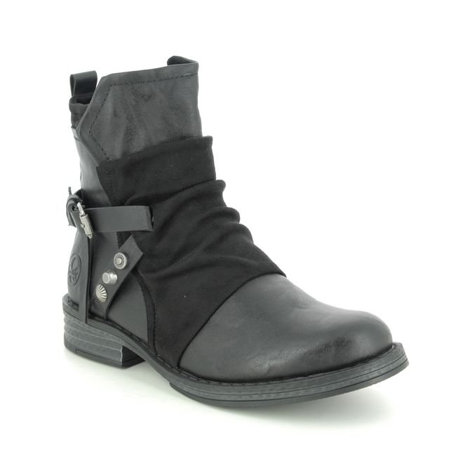 Rieker 92264-00 Black Womens ankle boots