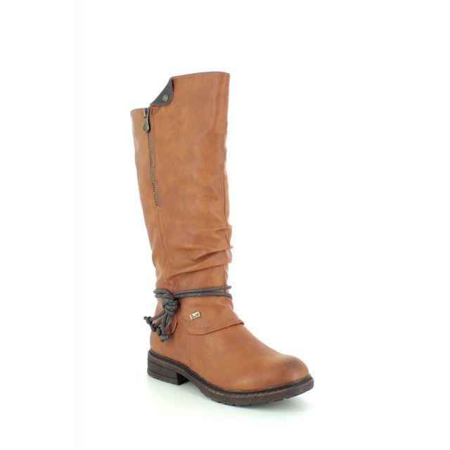 Rieker 94758-24 Tan knee high boots
