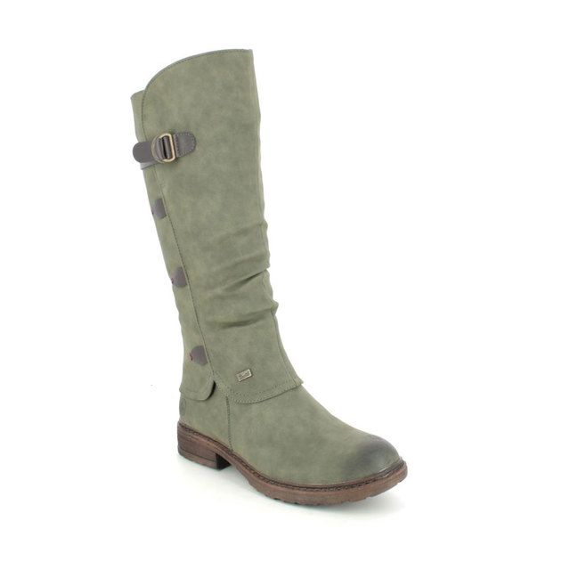 Rieker 94775-54 Olive Green knee-high boots