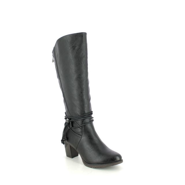 Rieker Knee-high Boots - Black - 96059-00 SALALONG WIDE CALF