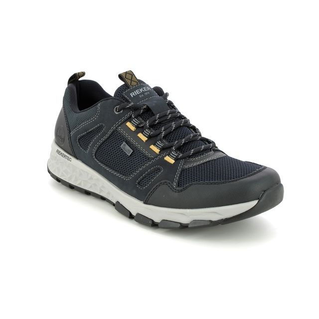 Rieker Walking Shoes - Navy Black - B6720-14 OAK CANYON TEX