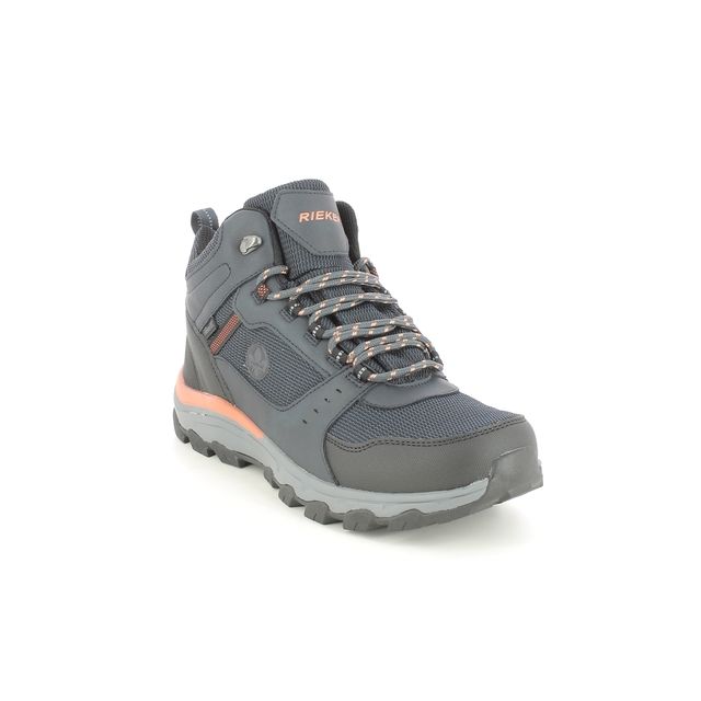 Rieker Outdoor Walking Boots - Navy Black - F9620-01 SKIPPA TEX