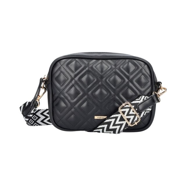 Rieker Handbag - Black - H1500-00 CROSS MINI WEB