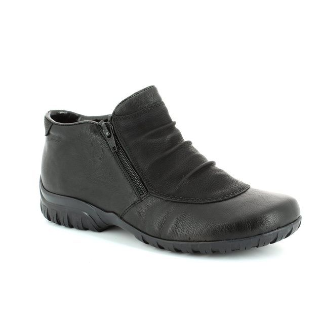 Rieker L4691-01 Black Ankle Boots