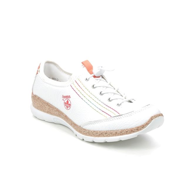 Rieker Lacing Shoes - White - N42T0-81 EMPIROR