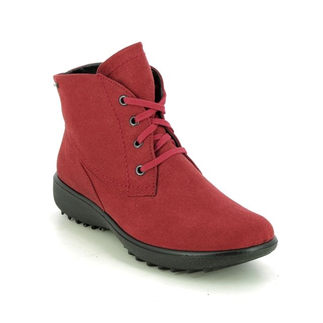 Romika Westland Lace Up Boots - Red - 32426/102400 ORLEANS 126 TEX