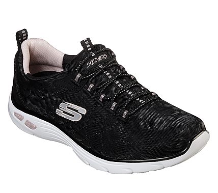skechers rose gold trainers