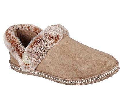 Skechers Slippers - Dark taupe - 167219 COZY CAMPFIRE BUTTON