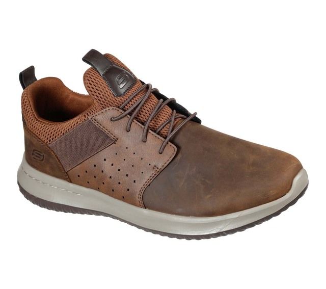 Skechers Comfort Shoes - Brown - 65870W DELSON AXTON WIDE