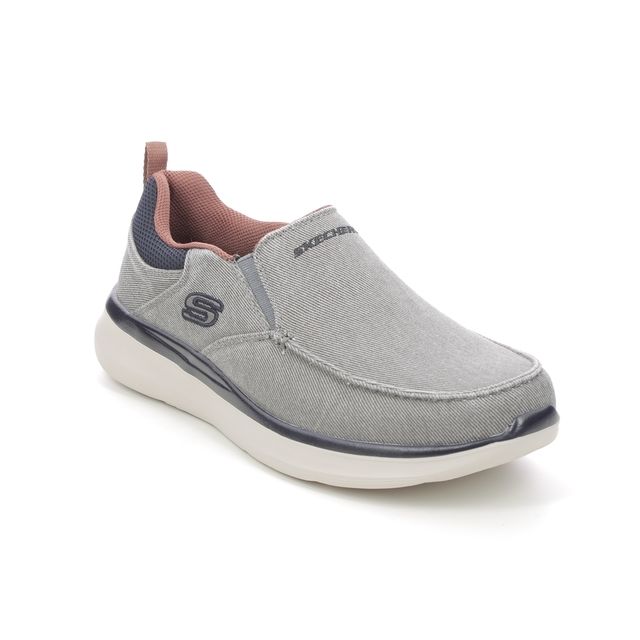 Skechers Delson Larwin Grey Mens Slip-on Shoes 210025