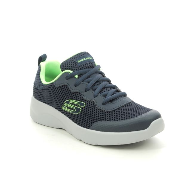 Skechers Dynamight 2.0 Navy Lime Kids Toddler Boys Trainers 97785L