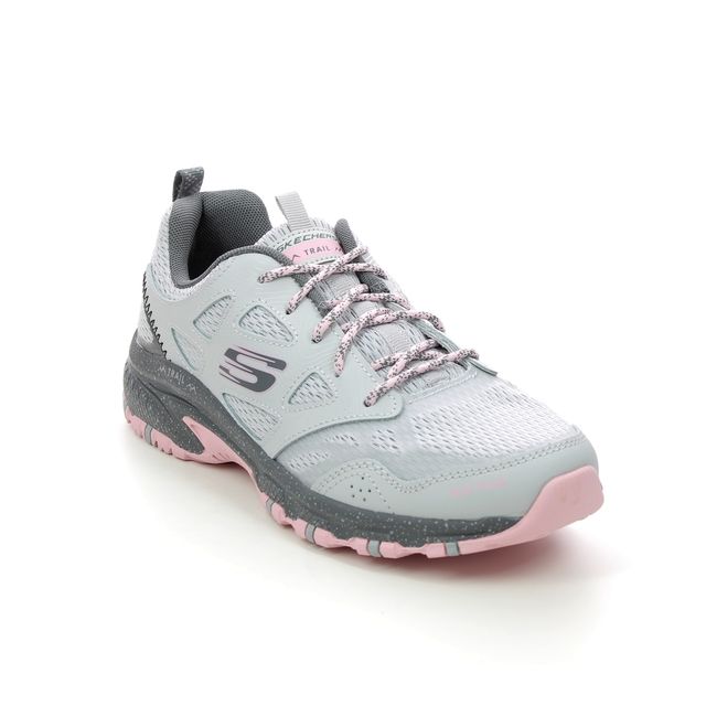 Skechers Hillcrest Grey Pink Womens trainers 149821