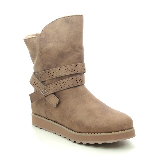 Skechers Keepsakes Mid Taupe Womens Ankle Boots 167116