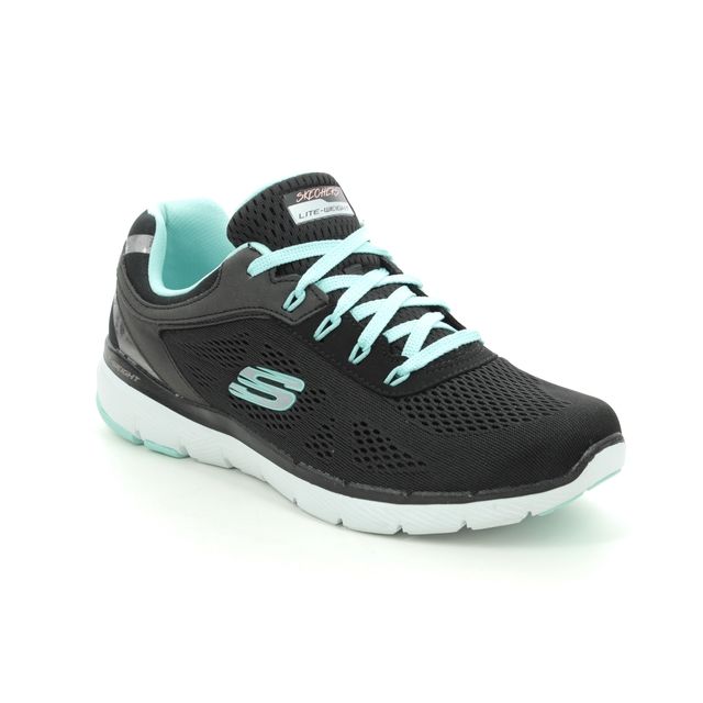 Skechers Moving Fast 13059 Black Turquoise trainers