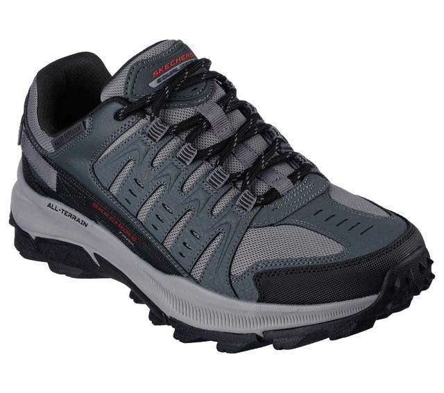 Skechers Solix Trail Charcoal Black Mens Walking Shoes 237501