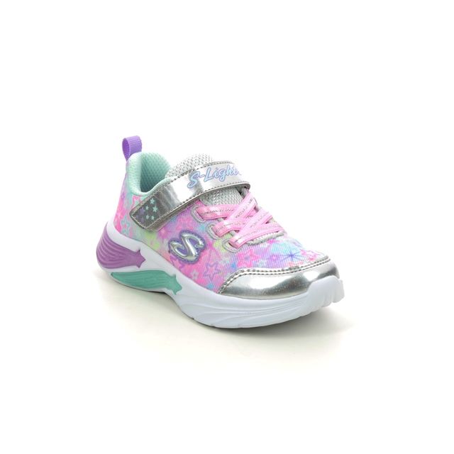 Skechers Star Sparks Inf Silver Multi Kids girls trainers 302324N