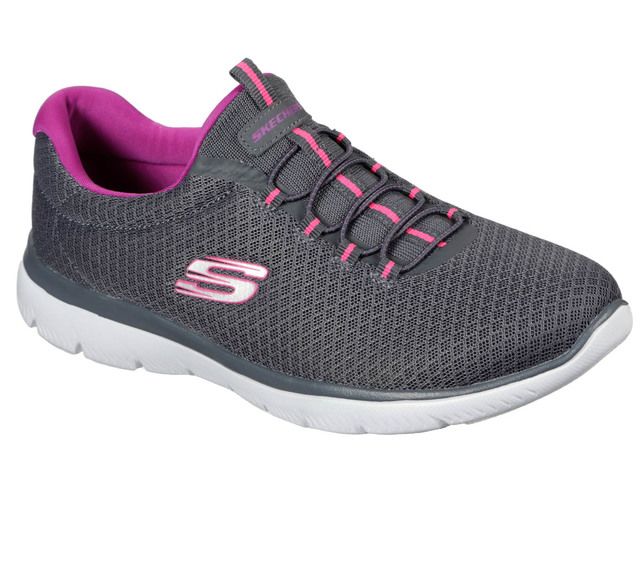 Skechers Summits 12980 CCPR Charcoal Purple trainers