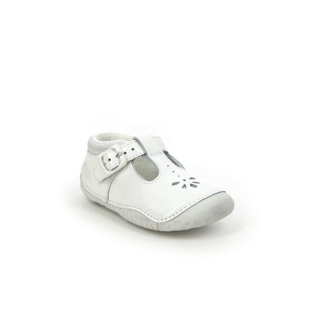 Start Rite Girls First And Baby Shoes - White patent - 0773-14F BABY BUBBLE