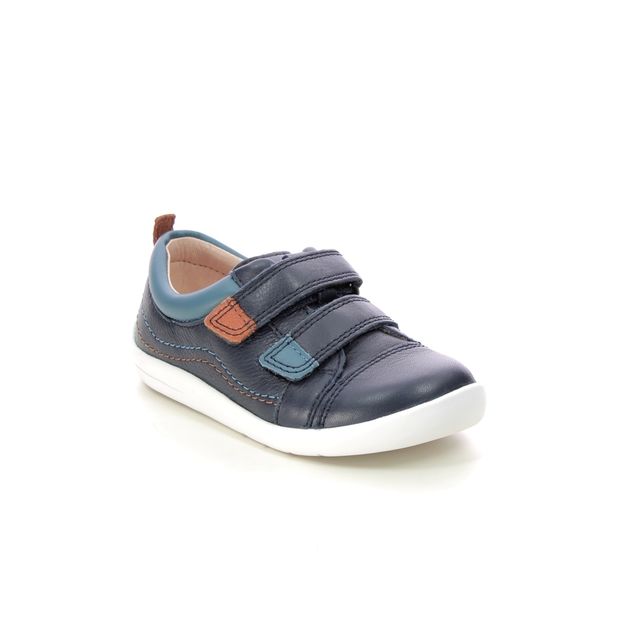 Start Rite Clubhouse Jojo Navy Leather Kids Boys Toddler Shoes 0800-97G