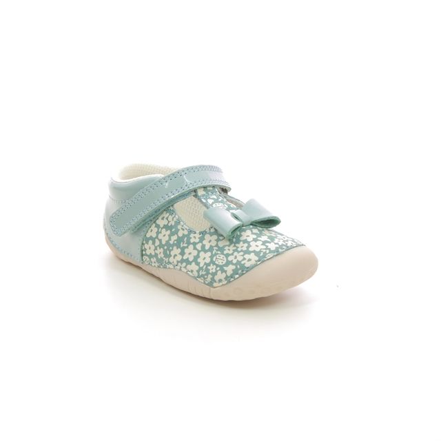Start Rite Wiggle T Bar Sage green Kids girls first and baby shoes 0765-46F