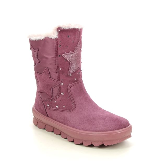 Superfit Flavia Star Gtx Pink suede Kids Girls boots 1000219-5500