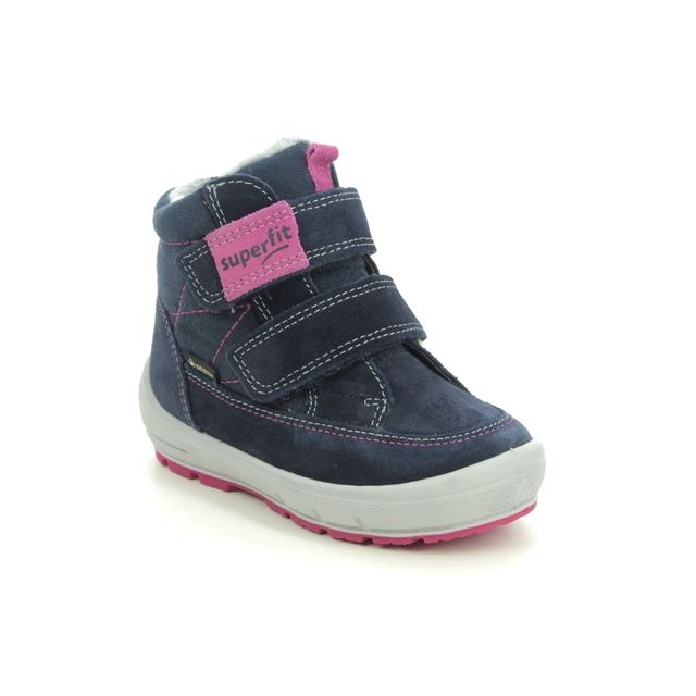 Superfit Groovy Gtx Navy Pink Kids Toddler Girls Boots 1009314-8010