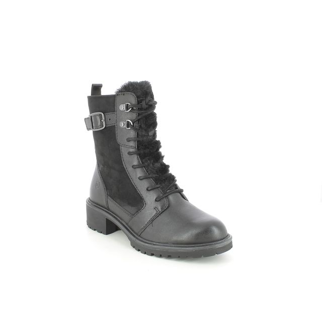 Tamaris Biker Boots - Black leather - 26212/27/001 ABINATALUES 15