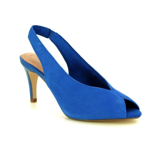 Tamaris Anaya Sling Blue Suede Womens Slingback Shoes 29614-32-838
