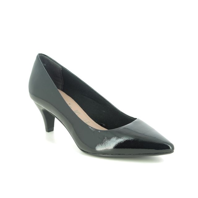 Tamaris Heeled Shoes - Black patent - 22495/25/018 FATSIA 05