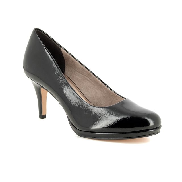 Tamaris High-heeled Shoes - Black patent - 22444/23/018 JESSA