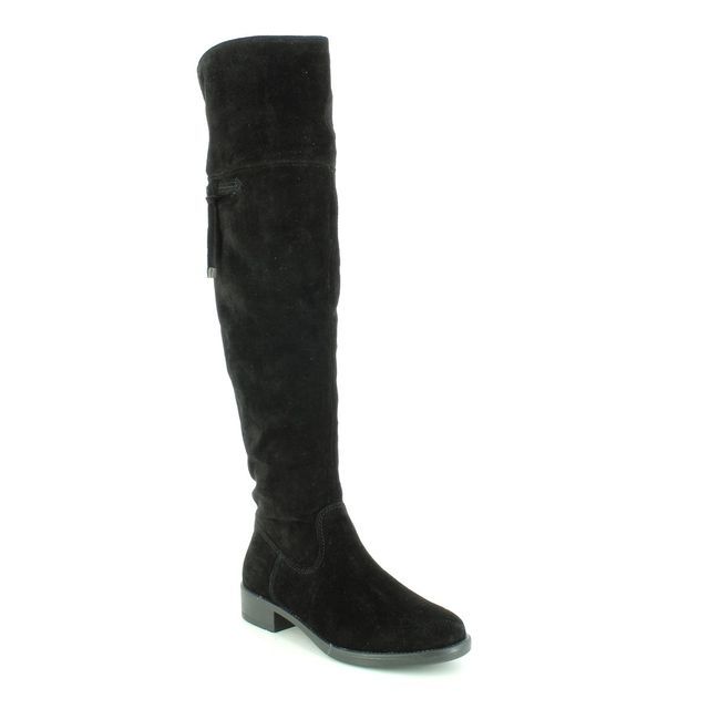 Tamaris Taina Over Knee 25537-23-001 Black suede knee-high boots