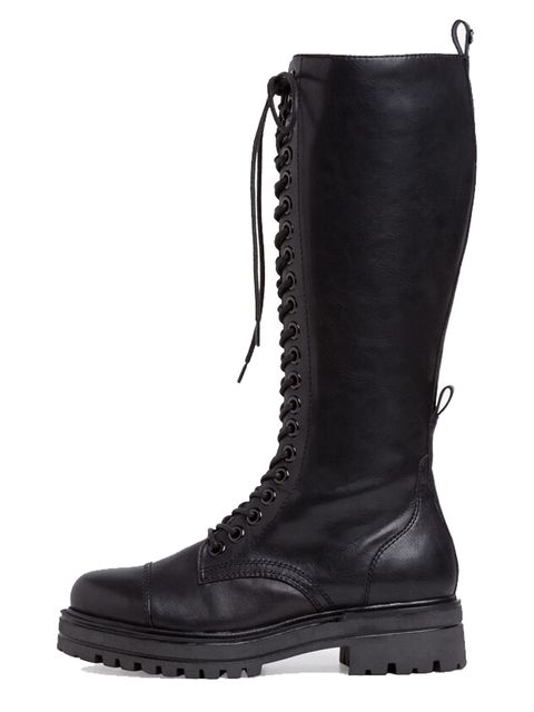 Tamaris Tris 25607-25-001 Black leather knee-high boots