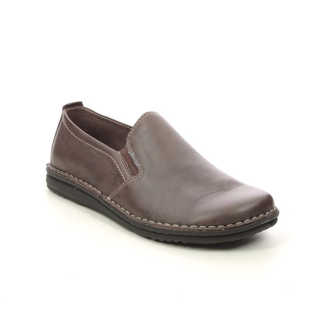 Walk in the City Slippers - Brown leather - 2307/37660 NOBLEY
