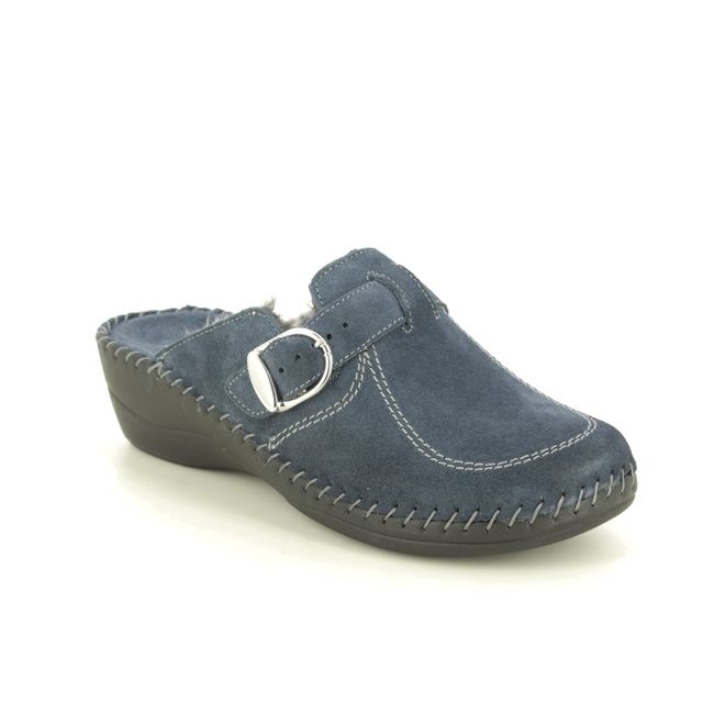 Walk in the City Slippers - Blue Suede - 3016P/19350 RELABETSY