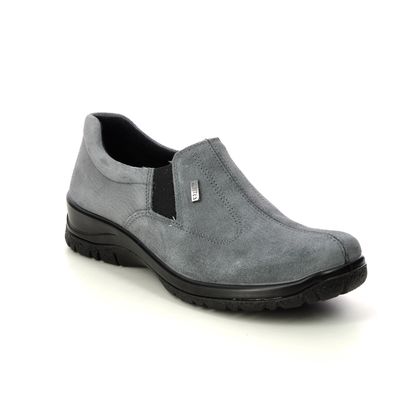 Alpina Comfort Slip On Shoes - Grey Suede - 4293/5 EIKELEA TEX