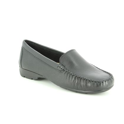 Begg Exclusive Loafers - Black leather - 40539/30 SUNDAY WIDE FIT