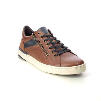 Begg Exclusive Casual Shoes - Tan Leather - 0771/11 BRAILLE ZIP BEN