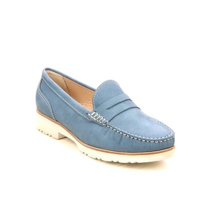Begg Exclusive Loafers and Moccasins - Denim - 50564/73 CAYENNE PENNY